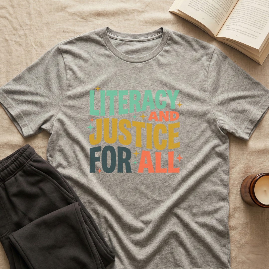 Literacy And Justice For All T-Shirt