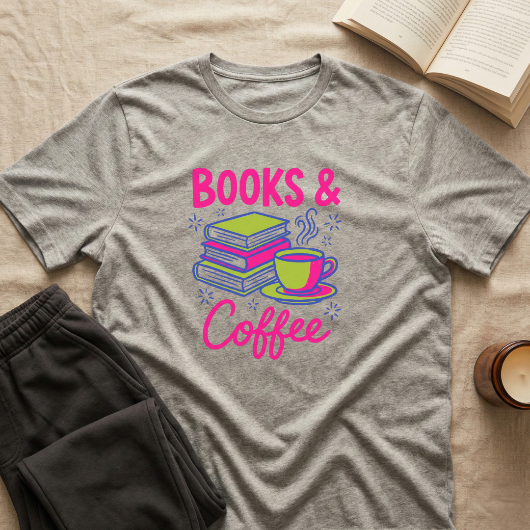 Books & Coffee T-Shirt