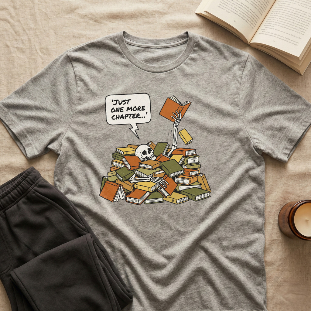 Just One More Chapter Skeleton T-Shirt