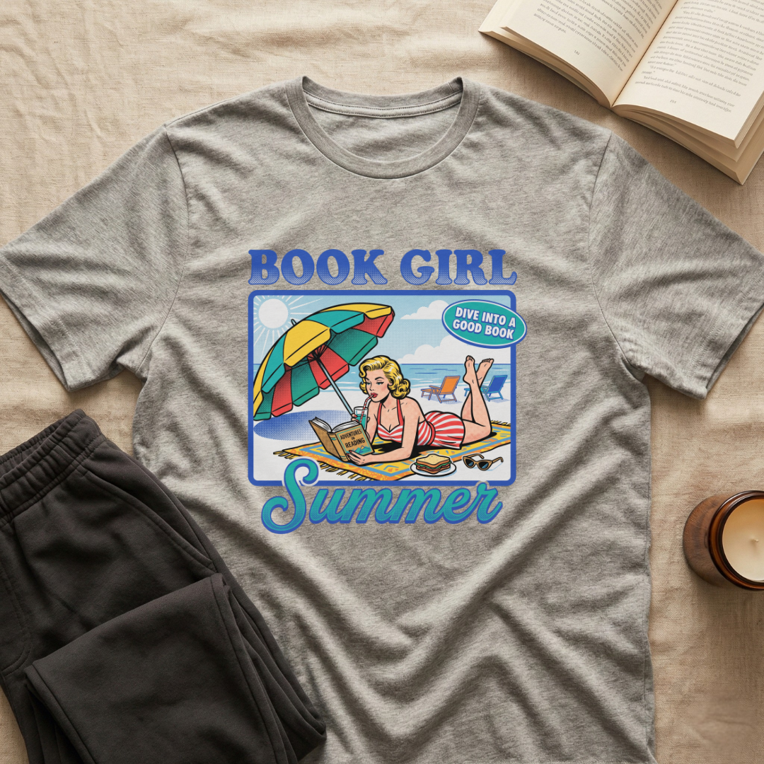 Book Girl Summer T-Shirt