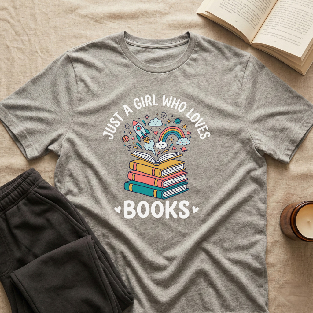 Just A Girl Who Loves Books T-Shirt