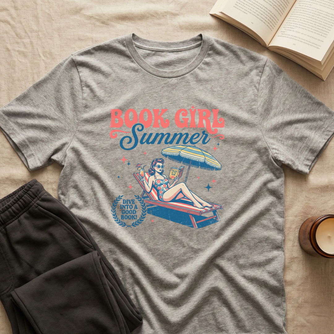 Book Girl Summer T-Shirt