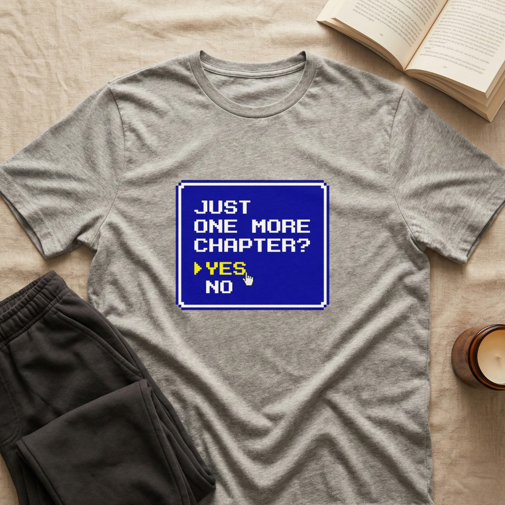 Just One More Chapter 8-Bit T-Shirt