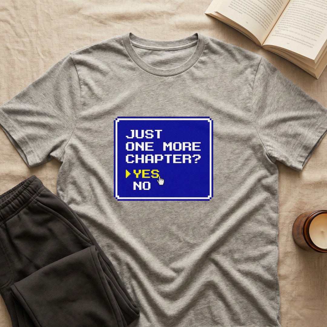 Just One More Chapter 8-Bit T-Shirt