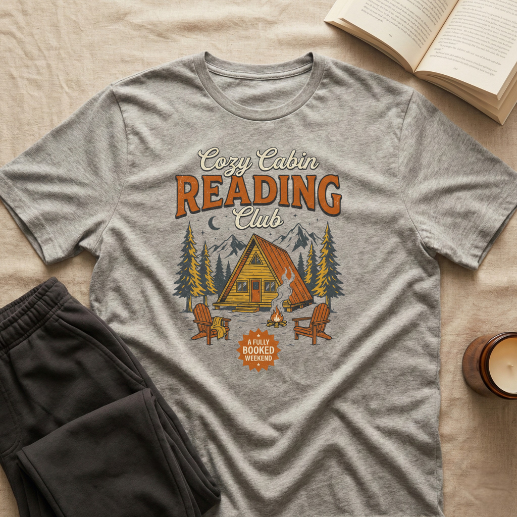 Cozy Cabin Reading Club T-Shirt