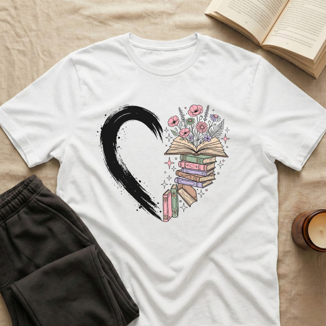 Half Heart Books T-Shirt
