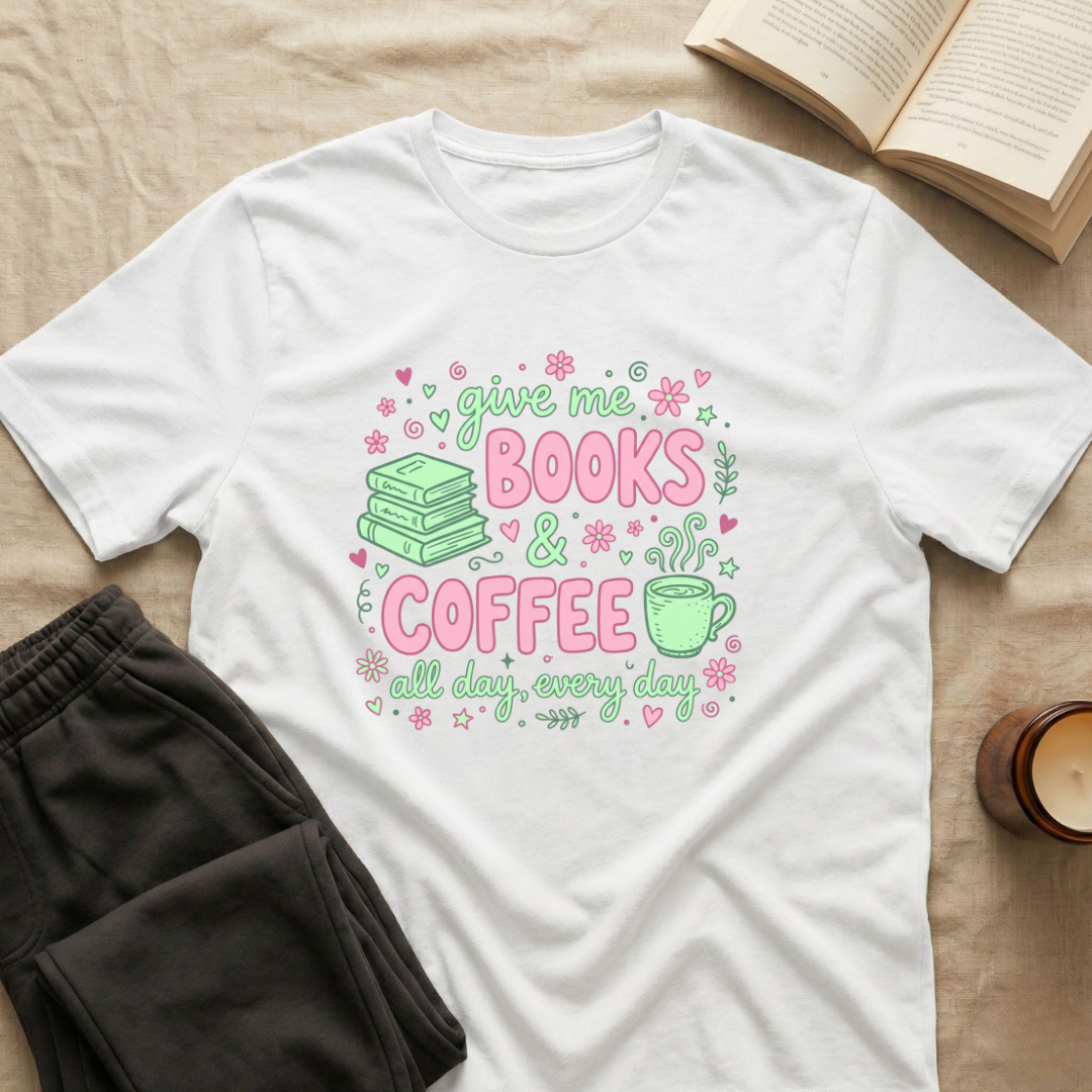 Give Me Books & Coffee T-Shirt