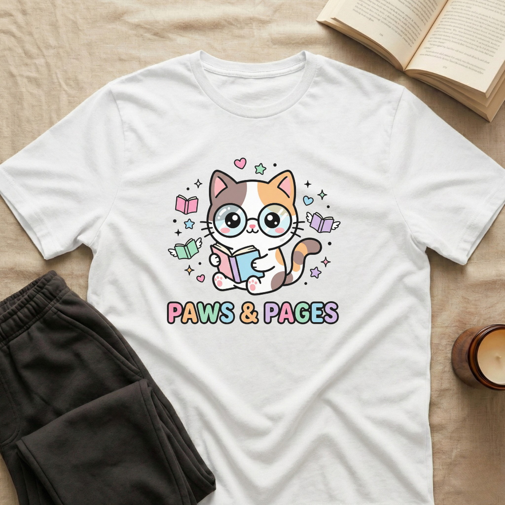 Paws And Pages T-Shirt