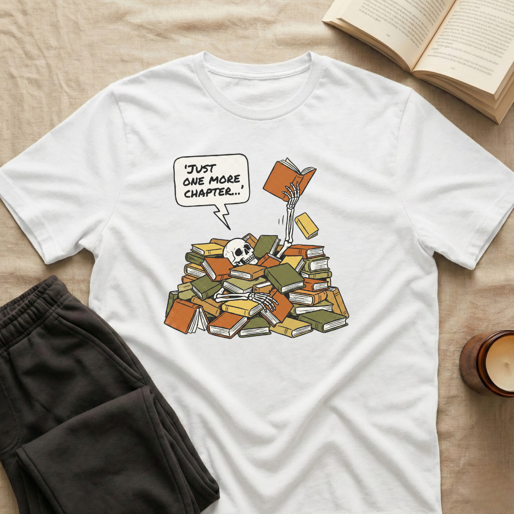 Just One More Chapter Skeleton T-Shirt