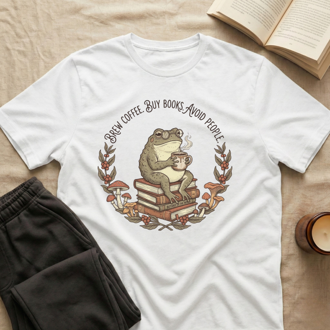 Brew Coffee Buy Books T-Shirt