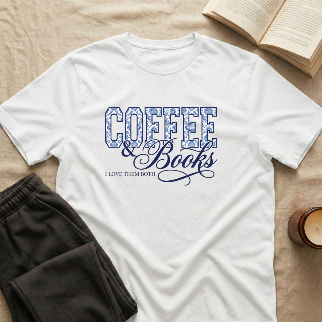 Coffee & Books I love them both T-Shirt
