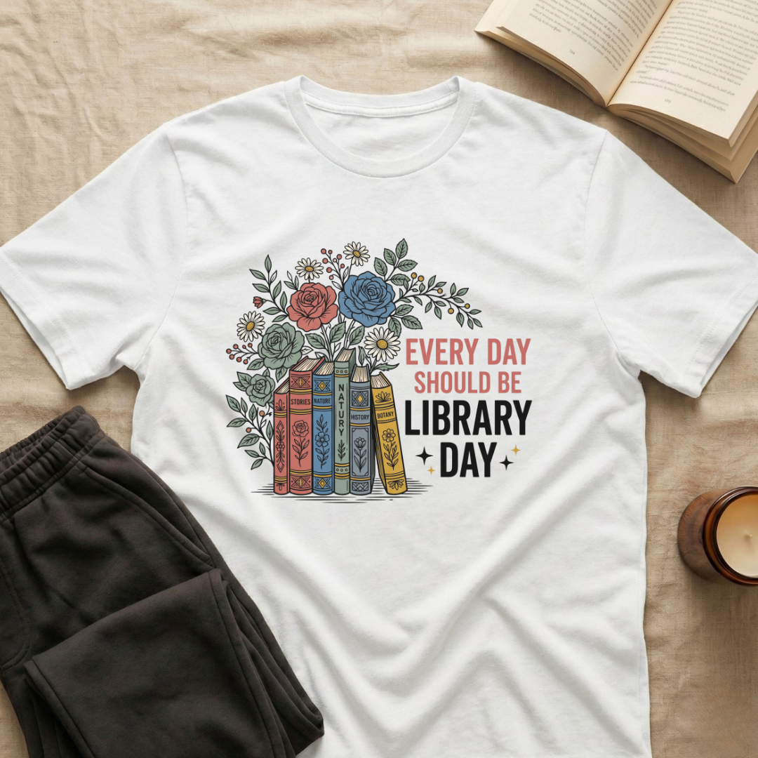 Everyday Should Be Library Day T-Shirt