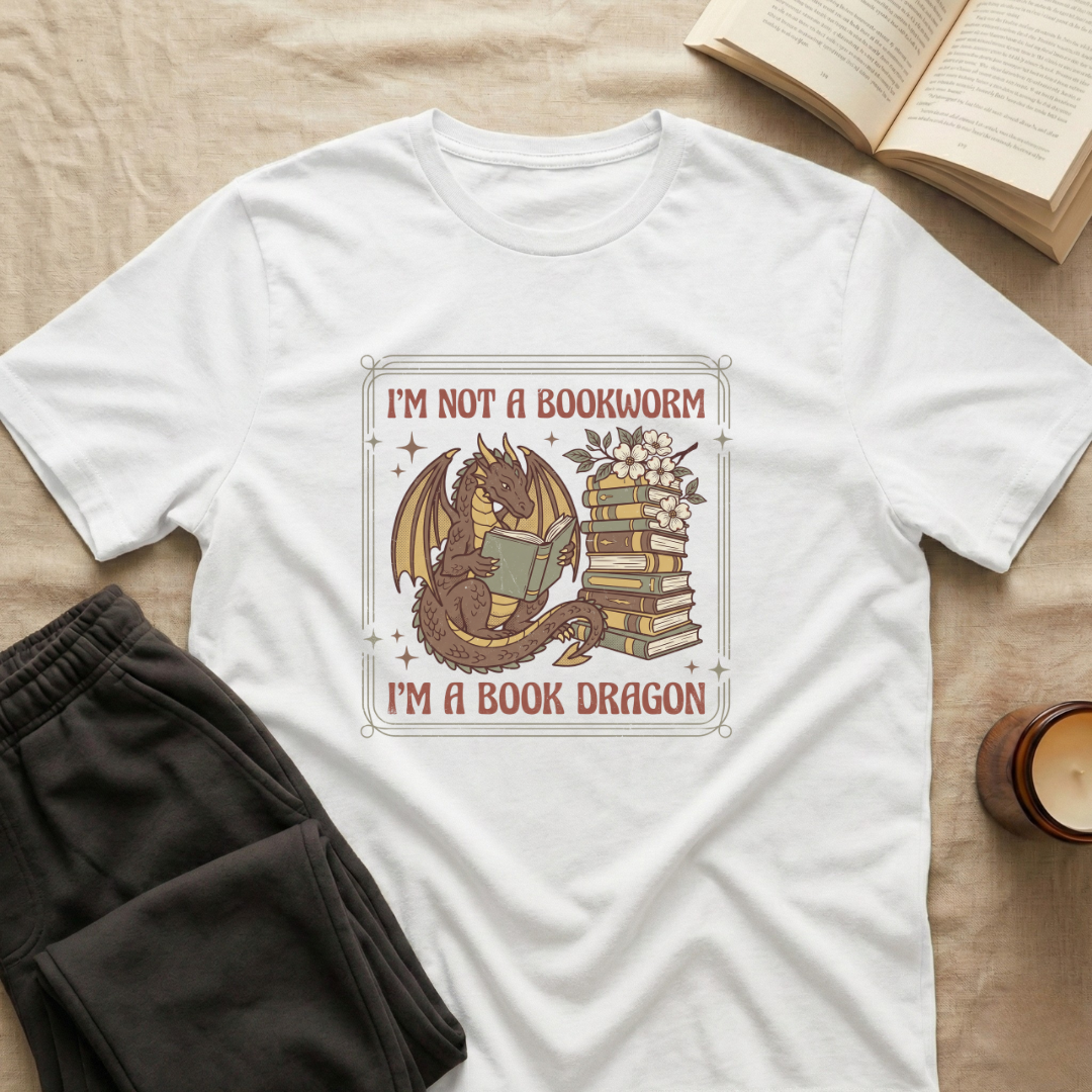 I'm Not A Bookworm Dragon T-Shirt