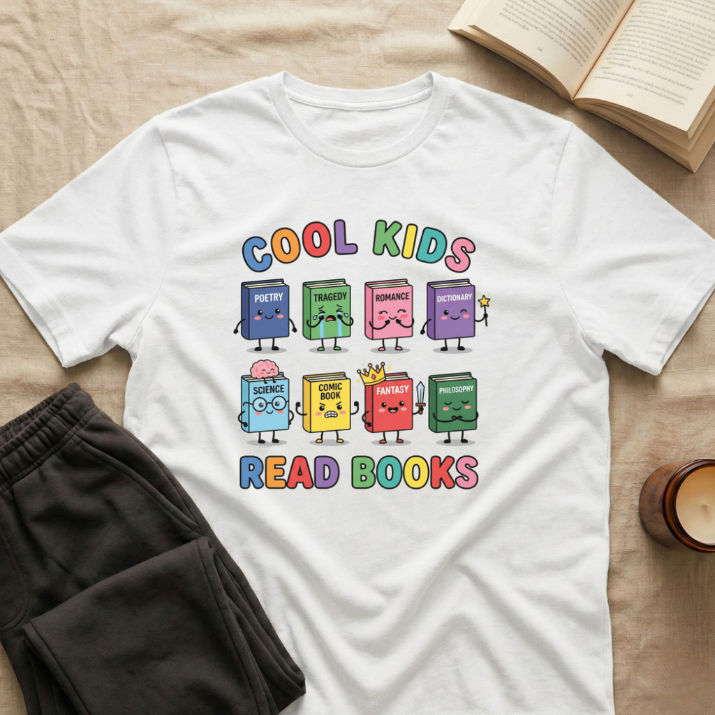 Cool Kids Read Books T-Shirt