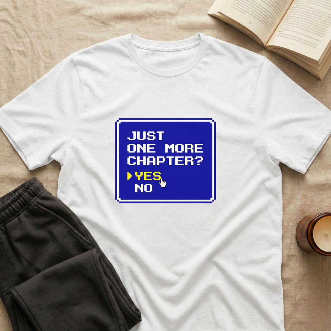 Just One More Chapter 8-Bit T-Shirt