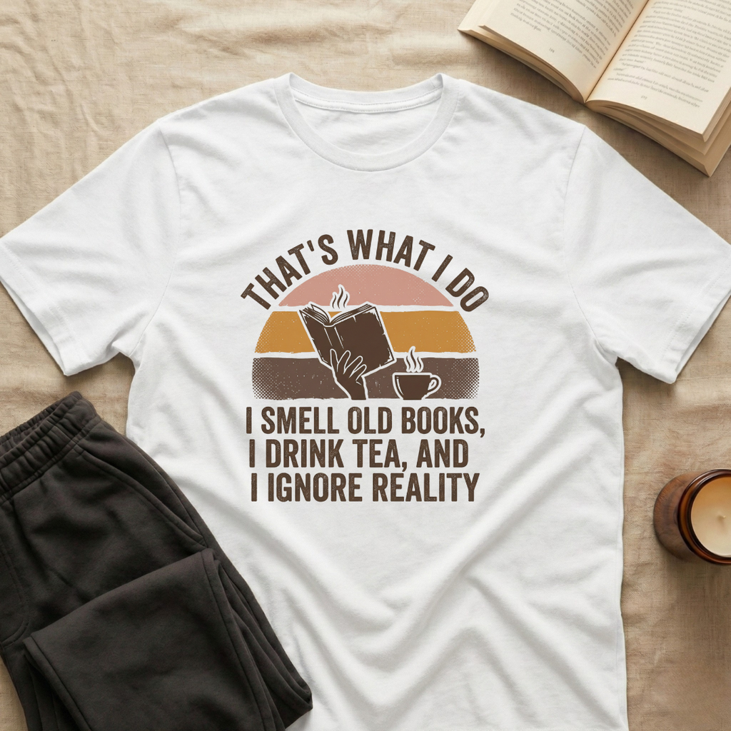 That's What I Do I Smell Old Books T-Shirt