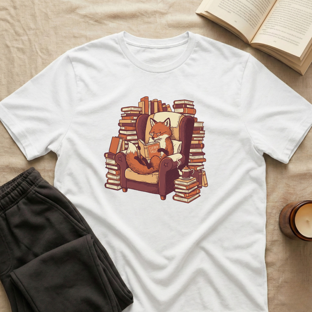 Fox Reading T-Shirt
