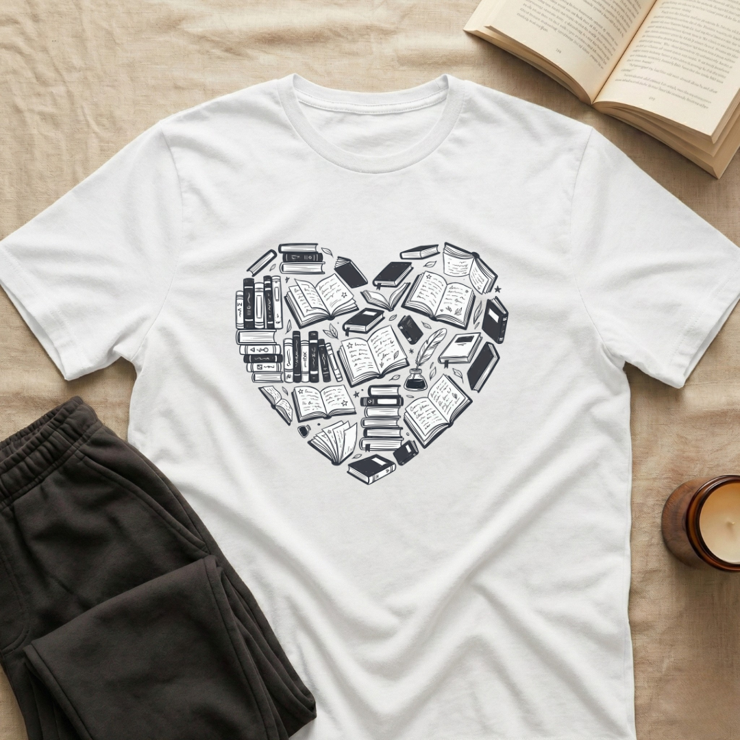 Bookish Heart T-Shirt