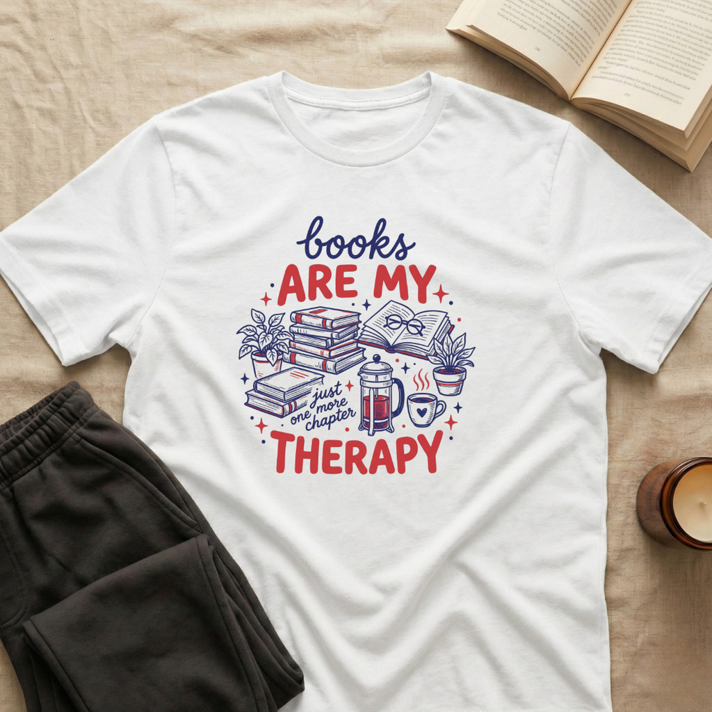 Books Are My Therapy T-Shirt