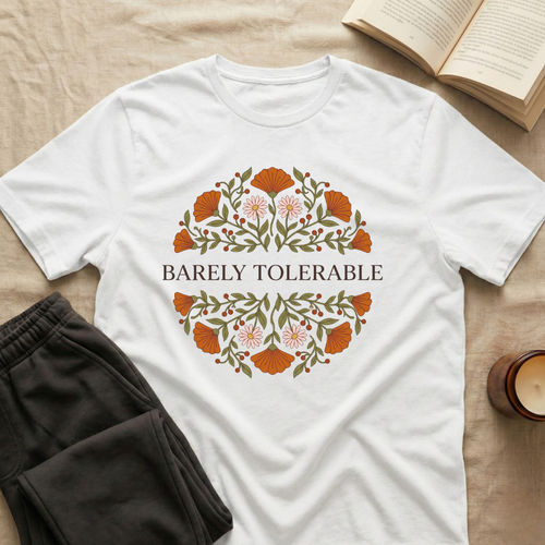 Barely Tolerable T-Shirt in White