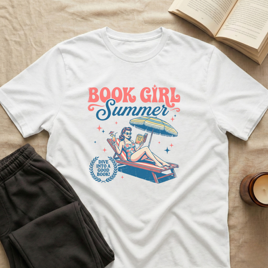 Book Girl Summer T-Shirt