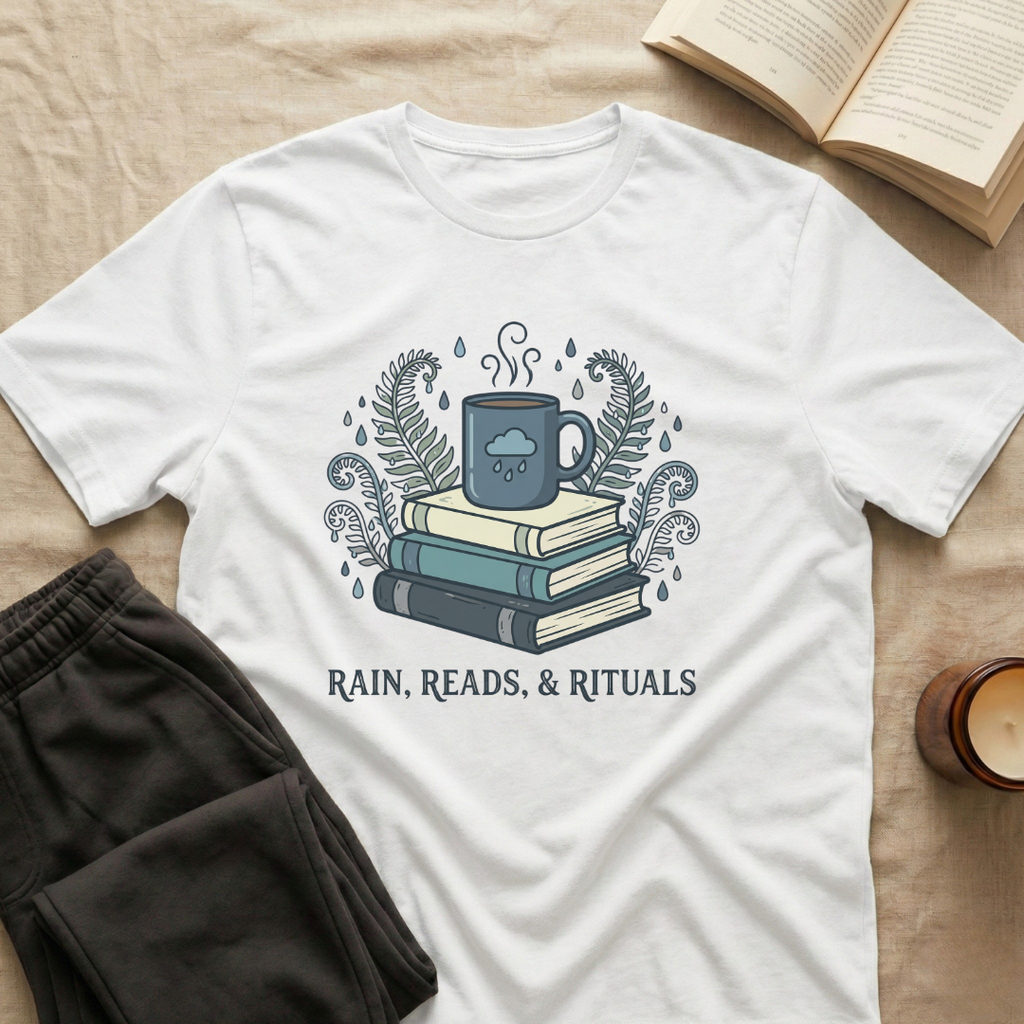 Rain, Reads & Rituals T-Shirt