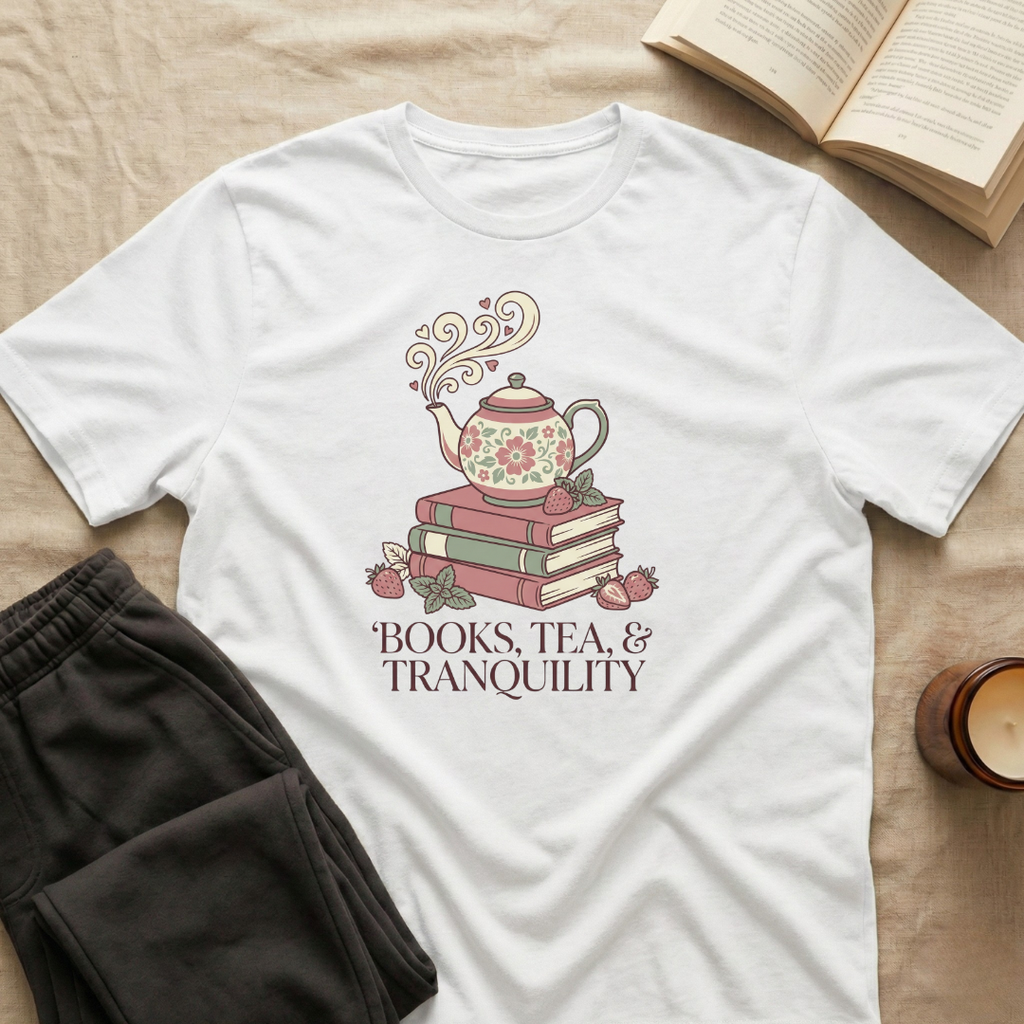Books Tea And Tranquility T-Shirt