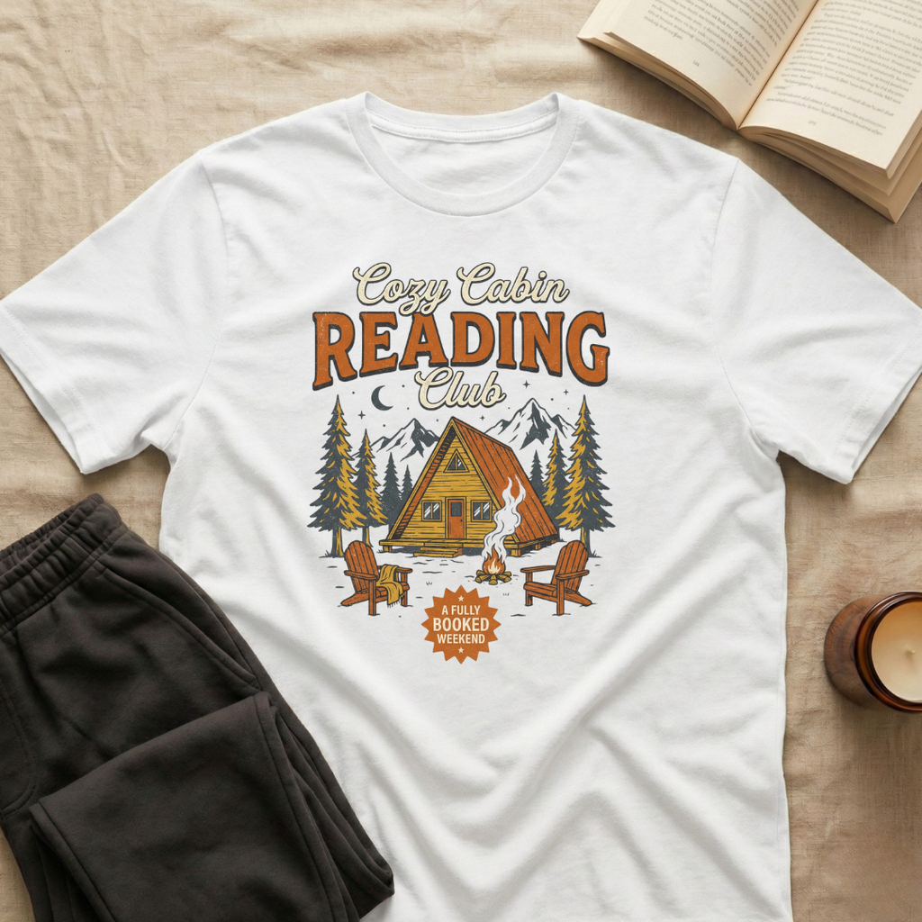 Cozy Cabin Reading Club T-Shirt