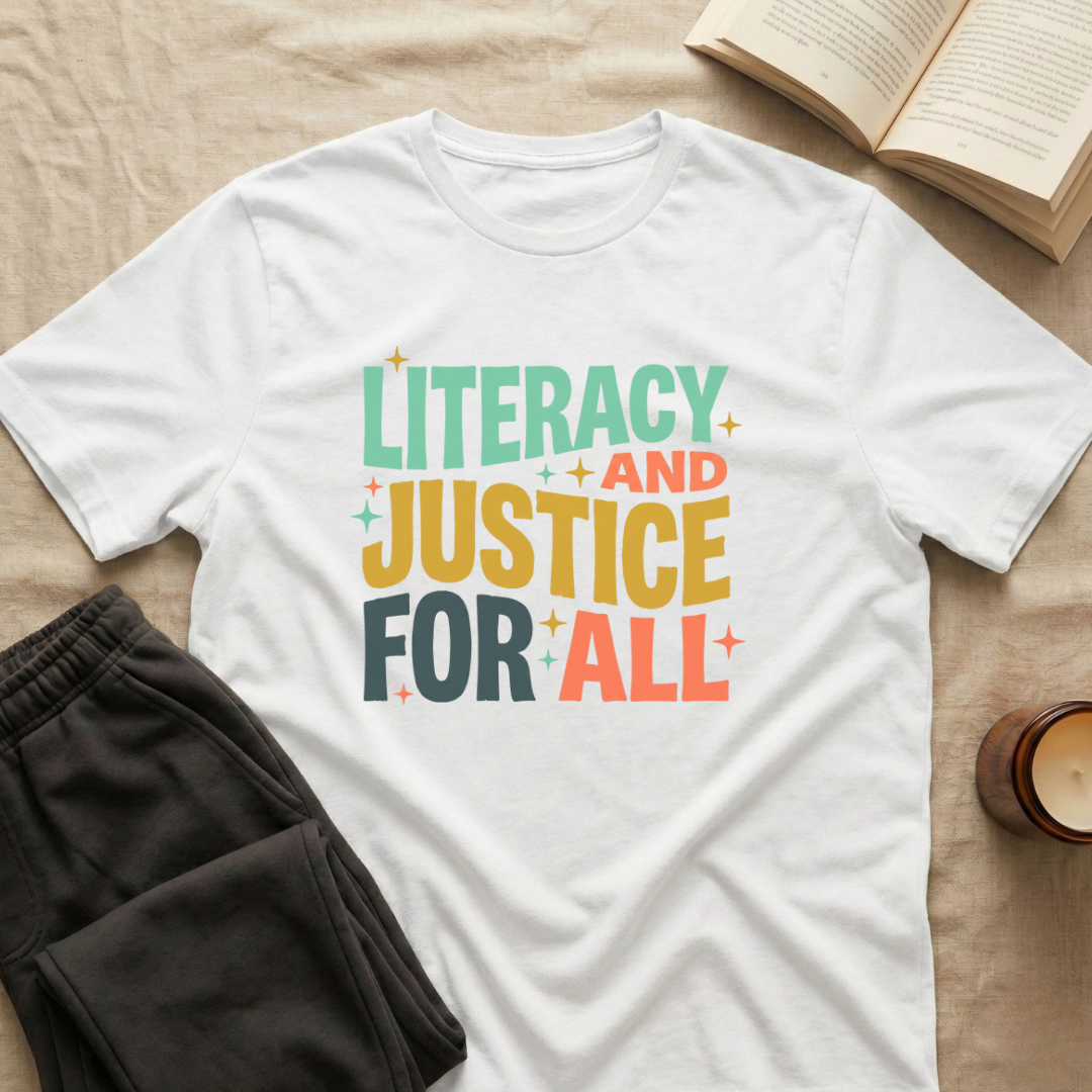 Literacy And Justice For All T-Shirt