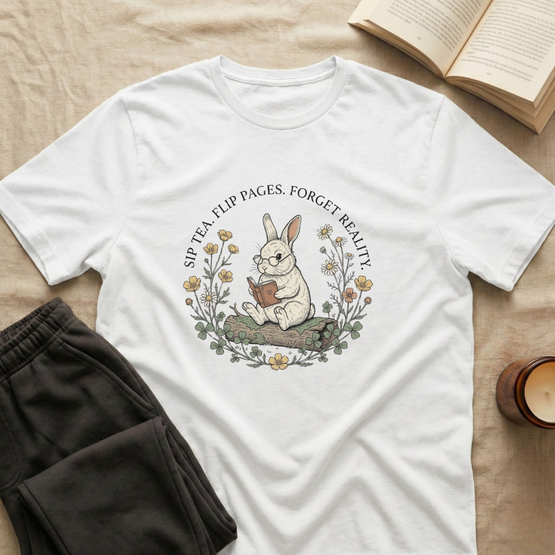 Sip Tea Flip Pages T-Shirt