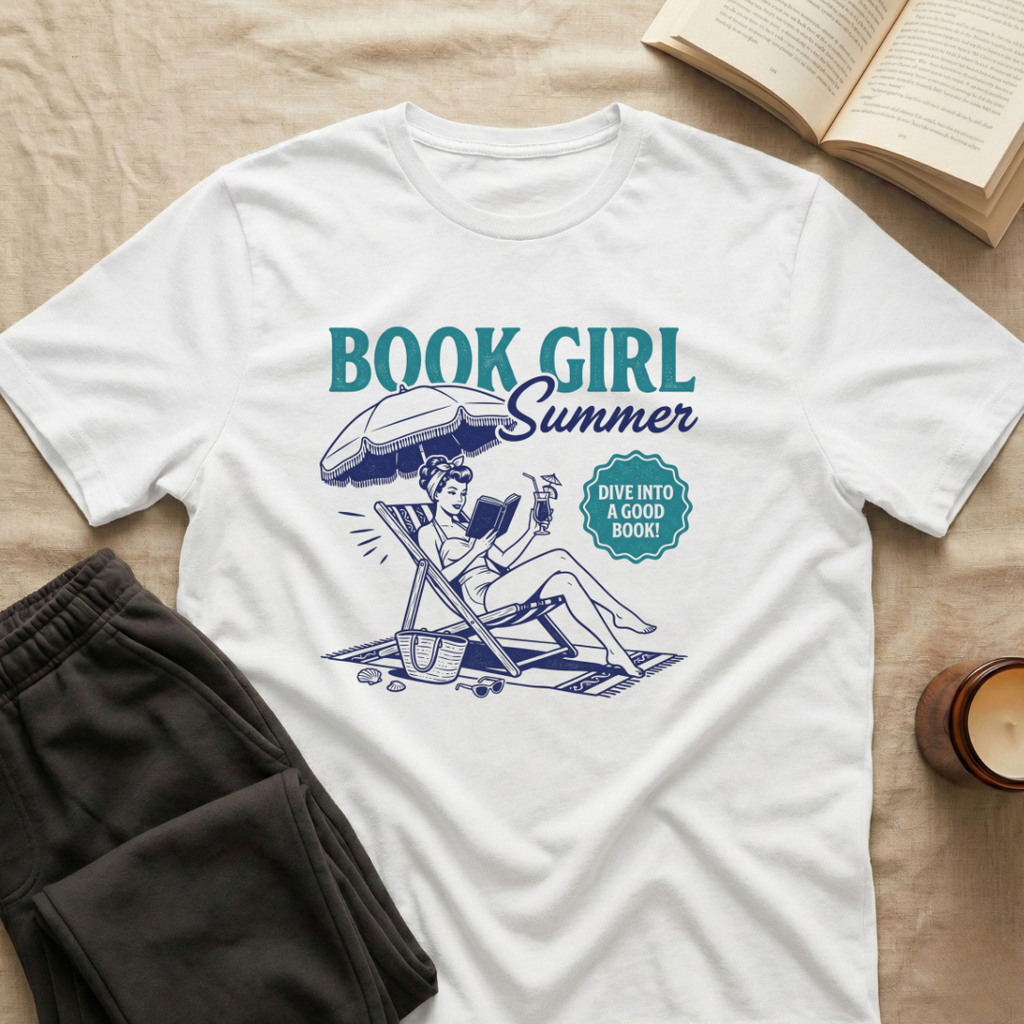 Book Girl Summer T-Shirt