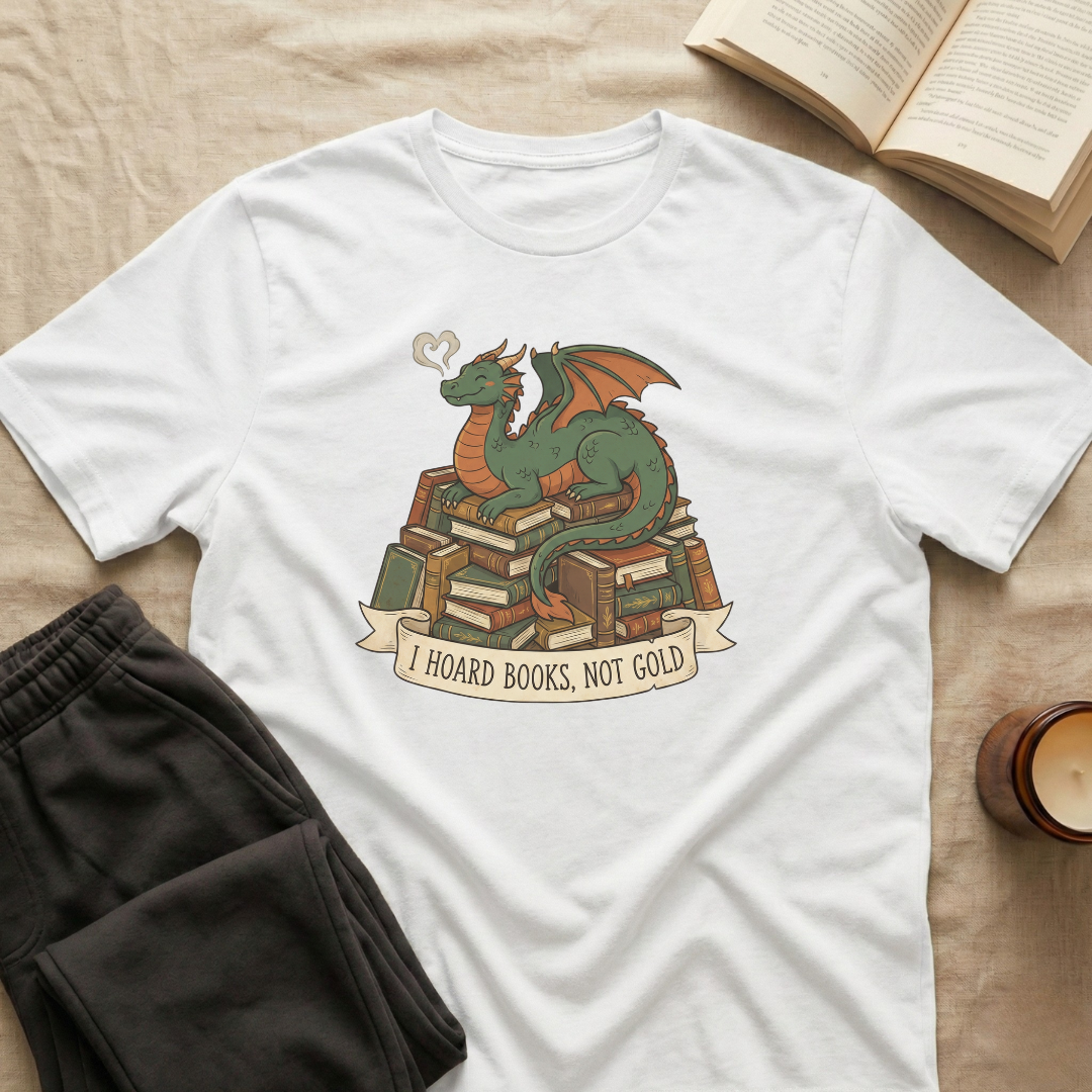 I Hoard Books Not Gold T-Shirt
