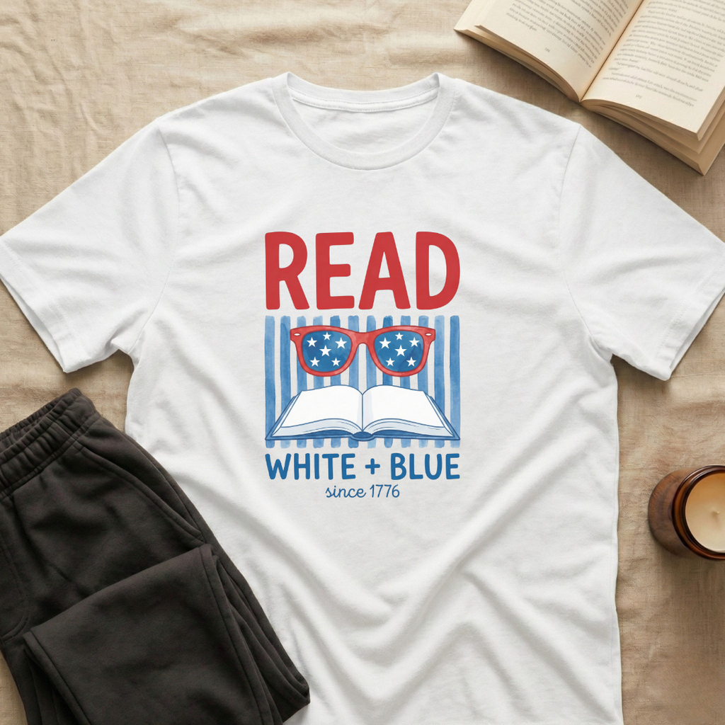 Read White + Blue T-Shirt